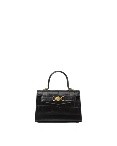 Versace Medusa '95 Small Croc-Effect Top-Handle | Thumbnail 1 Versace Medusa '95 Small Croc-Effect Top-Handle | Thumbnail 1