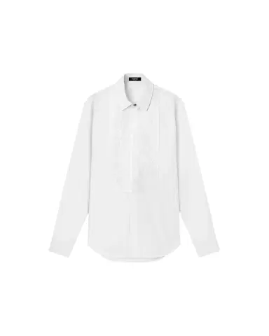 Versace Embroidered Cotton-Poplin Evening Shirt | Thumbnail 1 Versace Embroidered Cotton-Poplin Evening Shirt | Thumbnail 1