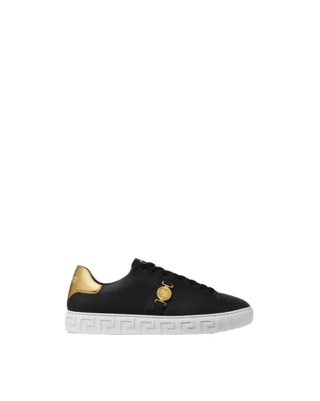 Greca Leather Sneakers Greca Leather Sneakers