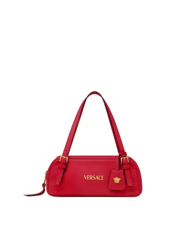 Versace Versace Tag Nappa Bowling Bag | Thumbnail 1 Versace Versace Tag Nappa Bowling Bag | Thumbnail 1
