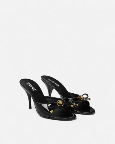 Versace Opera Bow Patent Mules 85 mm | Thumbnail 2 Versace Opera Bow Patent Mules 85 mm | Thumbnail 2