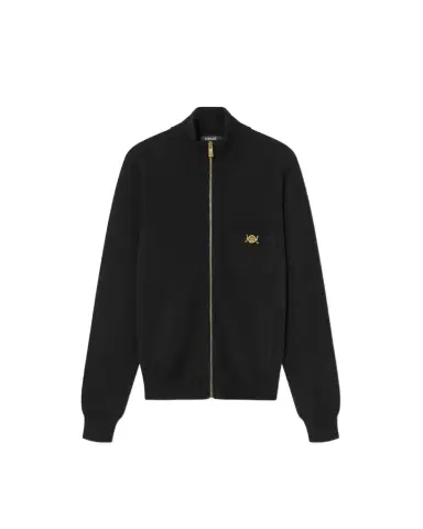 Versace Cashmere-Cotton Knit Zip Sweater | Thumbnail 1 Versace Cashmere-Cotton Knit Zip Sweater | Thumbnail 1