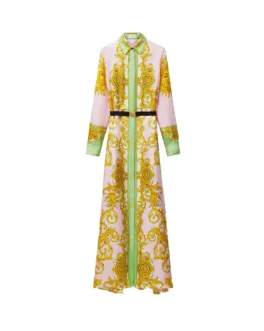 Versace Printed Silk Twill Long Dress | Thumbnail 1 Versace Printed Silk Twill Long Dress | Thumbnail 1