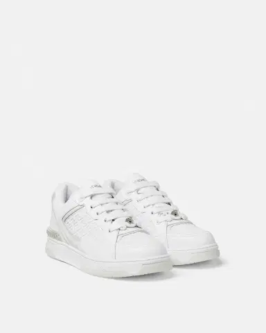 Versace Biggie Basket Leather Sneakers | Thumbnail 2 Versace Biggie Basket Leather Sneakers | Thumbnail 2