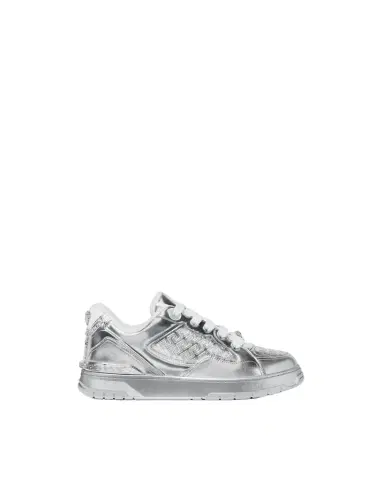Versace Biggie Basket Metallic Sneakers | Thumbnail 1 Versace Biggie Basket Metallic Sneakers | Thumbnail 1