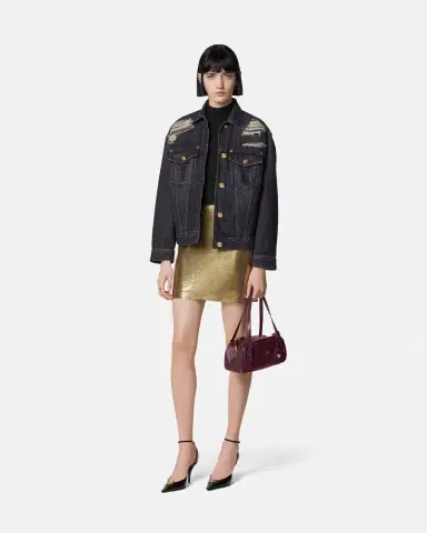 Versace Metal Mesh Mini Skirt | Thumbnail 2 Versace Metal Mesh Mini Skirt | Thumbnail 2