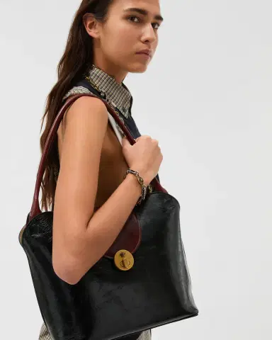 Versace Vivian Leather Shoulder Bag | Thumbnail 2 Versace Vivian Leather Shoulder Bag | Thumbnail 2