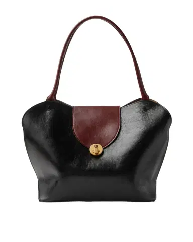 Versace Vivian Large Leather Shoulder Bag | Thumbnail 1 Versace Vivian Large Leather Shoulder Bag | Thumbnail 1