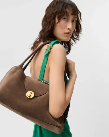 Versace Vivian Suede East/West Shoulder Bag | Thumbnail 2 Versace Vivian Suede East/West Shoulder Bag | Thumbnail 2