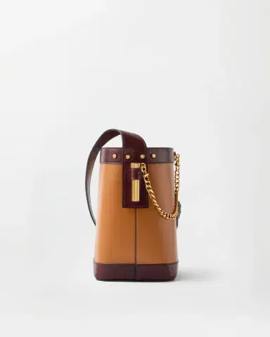 Versace Pivot Small Leather Bucket Bag | Thumbnail 2 Versace Pivot Small Leather Bucket Bag | Thumbnail 2