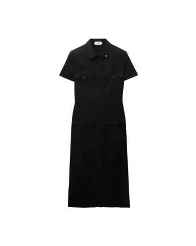 Versace Stretch Georgette Viscose Midi Dress | Thumbnail 1 Versace Stretch Georgette Viscose Midi Dress | Thumbnail 1