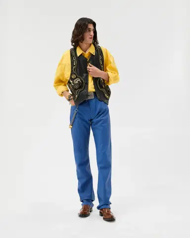 Versace Leather Pants | Thumbnail 2 Versace Leather Pants | Thumbnail 2