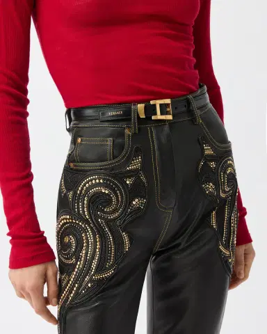 Versace Leather Belt 2 cm | Thumbnail 2 Versace Leather Belt 2 cm | Thumbnail 2