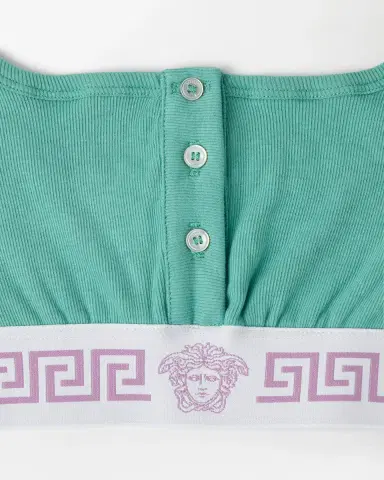 Versace Ribbed Cotton Bralette | Thumbnail 2 Versace Ribbed Cotton Bralette | Thumbnail 2