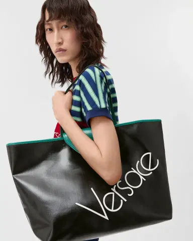 Versace Severine Large Coated Canvas Tote | Thumbnail 2 Versace Severine Large Coated Canvas Tote | Thumbnail 2