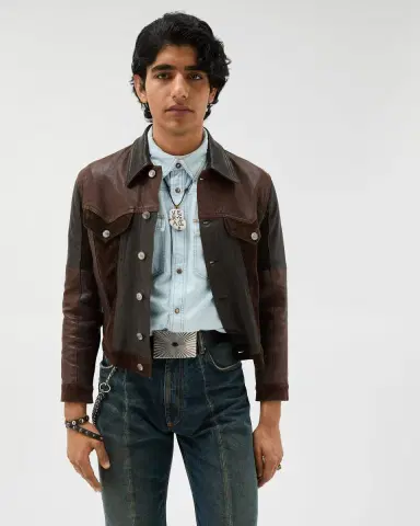 Versace Leather Blouson | Thumbnail 2 Versace Leather Blouson | Thumbnail 2