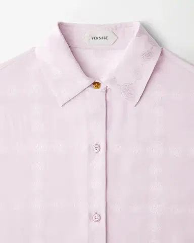 Versace Jacquard Silk Crêpe Satin Shirt | Thumbnail 2 Versace Jacquard Silk Crêpe Satin Shirt | Thumbnail 2
