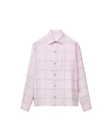 Versace Jacquard Silk Crêpe Satin Shirt | Thumbnail 1 Versace Jacquard Silk Crêpe Satin Shirt | Thumbnail 1