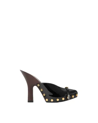 Versace Sassi Patent Clogs 105 mm | Thumbnail 1 Versace Sassi Patent Clogs 105 mm | Thumbnail 1