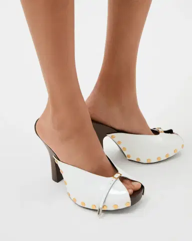 Versace Sassi Patent Clogs 105 mm | Thumbnail 2 Versace Sassi Patent Clogs 105 mm | Thumbnail 2