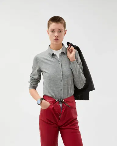 Versace Embroidered Wool Knit Cardigan | Thumbnail 2 Versace Embroidered Wool Knit Cardigan | Thumbnail 2