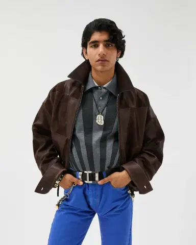 Versace Leather Blouson | Thumbnail 2 Versace Leather Blouson | Thumbnail 2