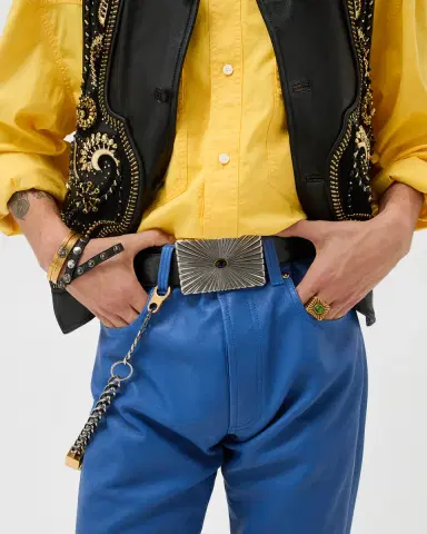 Versace Leather Belt 4 cm | Thumbnail 2 Versace Leather Belt 4 cm | Thumbnail 2