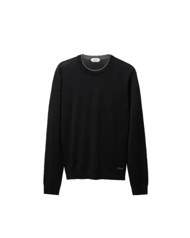 Versace Embroidered Wool Knit Crewneck Sweater | Thumbnail 1 Versace Embroidered Wool Knit Crewneck Sweater | Thumbnail 1