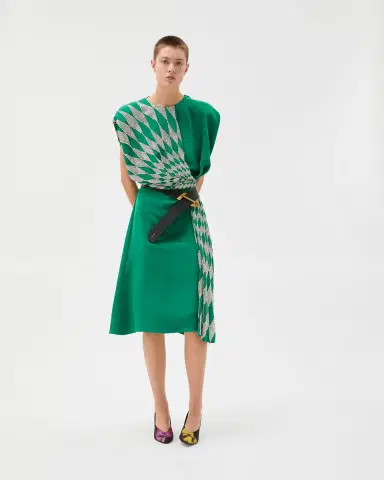 Versace Embroidered Silk Midi Evening Dress | Thumbnail 2 Versace Embroidered Silk Midi Evening Dress | Thumbnail 2