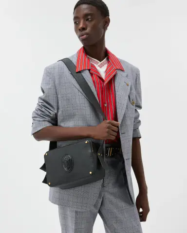 Versace Lou Leather Crossbody Bag | Thumbnail 2 Versace Lou Leather Crossbody Bag | Thumbnail 2