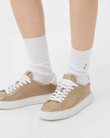 Versace Greca Leather Sneakers | Thumbnail 2 Versace Greca Leather Sneakers | Thumbnail 2
