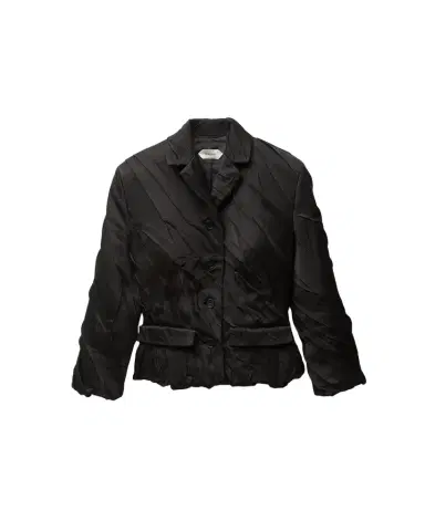 Versace Draped Envers-Satin Blazer | Thumbnail 1 Versace Draped Envers-Satin Blazer | Thumbnail 1