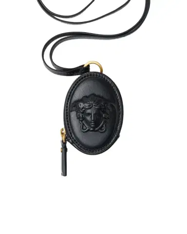Versace Lou Nappa Coin Purse | Thumbnail 1 Versace Lou Nappa Coin Purse | Thumbnail 1