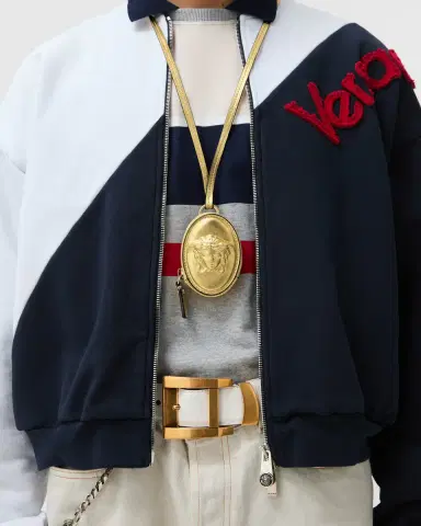 Versace Lou Metallic Nappa Coin Purse | Thumbnail 2 Versace Lou Metallic Nappa Coin Purse | Thumbnail 2