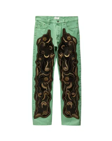 Versace Embroidered Straight Jeans | Thumbnail 1 Versace Embroidered Straight Jeans | Thumbnail 1