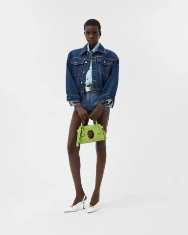Versace Chambray Denim Mini Shorts | Thumbnail 2 Versace Chambray Denim Mini Shorts | Thumbnail 2