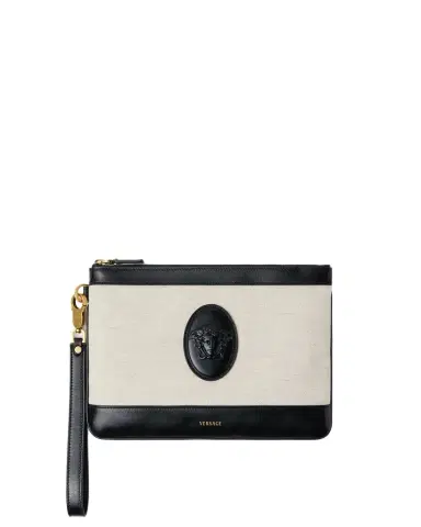 Versace Rivière Canvas Pouch | Thumbnail 1 Versace Rivière Canvas Pouch | Thumbnail 1