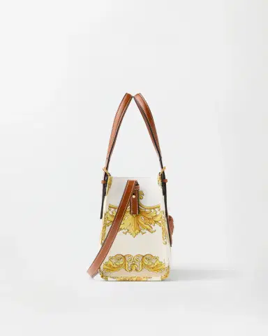 Versace Rivière Printed Mini Canvas Tote | Thumbnail 2 Versace Rivière Printed Mini Canvas Tote | Thumbnail 2