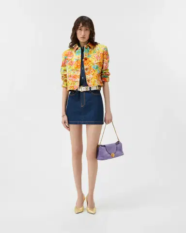 Versace Printed Silk Duchesse Jacket | Thumbnail 2 Versace Printed Silk Duchesse Jacket | Thumbnail 2