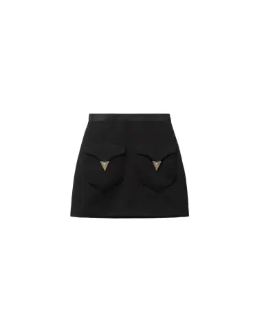 Versace Wool Mini Skirt | Thumbnail 1 Versace Wool Mini Skirt | Thumbnail 1