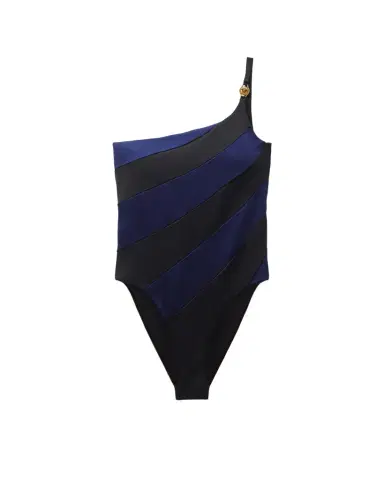 Versace One-Shoulder Swimsuit | Thumbnail 1 Versace One-Shoulder Swimsuit | Thumbnail 1