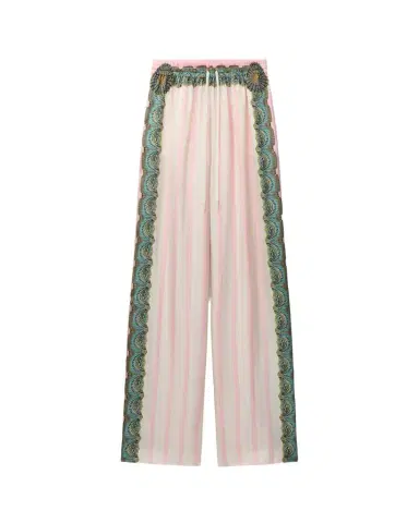 Versace Printed Silk Twill Pajama-Style Pants | Thumbnail 1 Versace Printed Silk Twill Pajama-Style Pants | Thumbnail 1