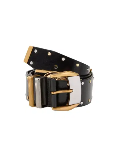 Versace Studded Leather Belt 4 cm | Thumbnail 1 Versace Studded Leather Belt 4 cm | Thumbnail 1