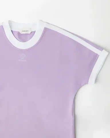Versace Embroidered-Logo Stretch Cotton-Jersey T-Shirt | Thumbnail 2 Versace Embroidered-Logo Stretch Cotton-Jersey T-Shirt | Thumbnail 2