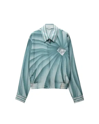 Versace Printed Silk-Poplin Blouson | Thumbnail 1 Versace Printed Silk-Poplin Blouson | Thumbnail 1