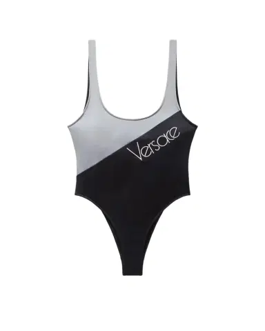 Versace Embroidered-Logo One-Piece Swimsuit | Thumbnail 1 Versace Embroidered-Logo One-Piece Swimsuit | Thumbnail 1