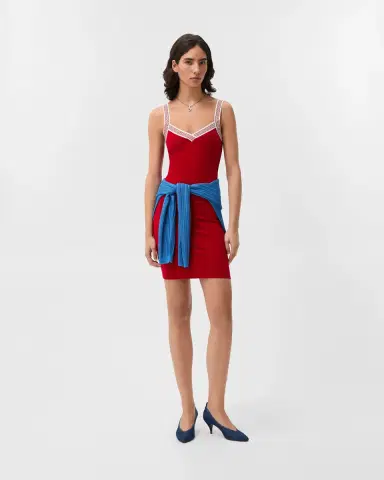 Versace Jacquard Stretch Cotton-Jersey Mini Dress | Thumbnail 2 Versace Jacquard Stretch Cotton-Jersey Mini Dress | Thumbnail 2