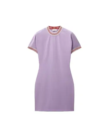Versace Jacquard Stretch Cotton-Jersey Mini Dress | Thumbnail 1 Versace Jacquard Stretch Cotton-Jersey Mini Dress | Thumbnail 1