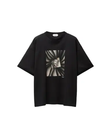 Versace Printed Cotton-Jersey Regular T-Shirt | Thumbnail 1 Versace Printed Cotton-Jersey Regular T-Shirt | Thumbnail 1