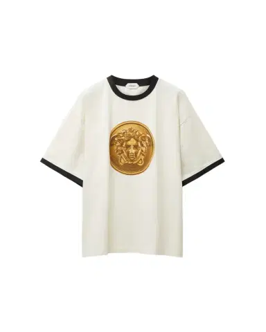 Versace Printed Cotton-Jersey Regular T-Shirt | Thumbnail 1 Versace Printed Cotton-Jersey Regular T-Shirt | Thumbnail 1